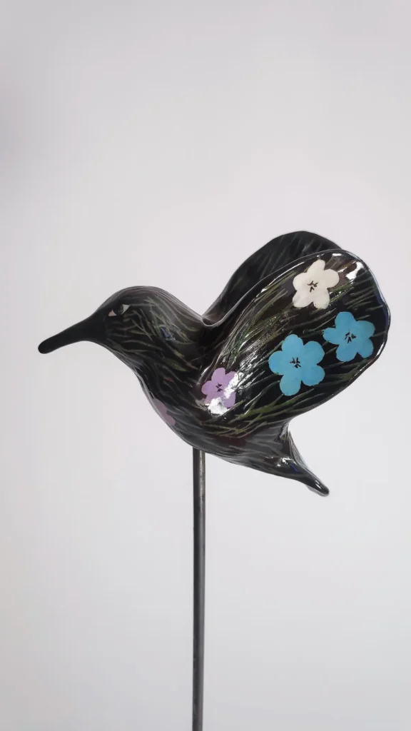 NOYA, Andy Warhol-Flowers from "Timeless" series 2026, Glazed Ceramic, 38x13x11 cm